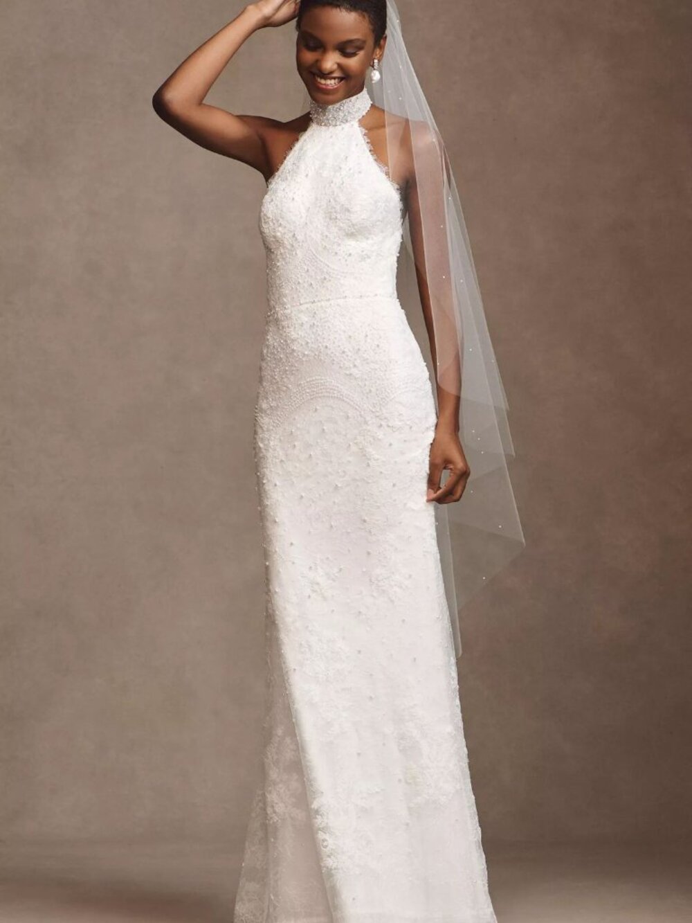 Watters Belle Wedding Gown Size 6 and 14 NEW Lace Halter